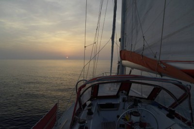 Sailing towards Gibraltar