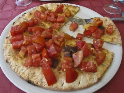 Sundy's bruschetta pizza. Get your own!!!