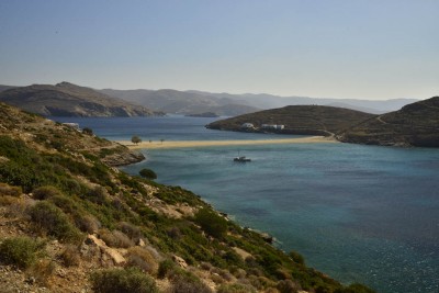 Sand Bar Bay, Kythnos, Greece