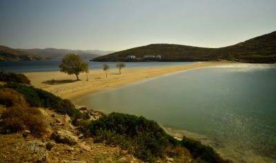 Sand Bar Bay, Kythnos, Greece