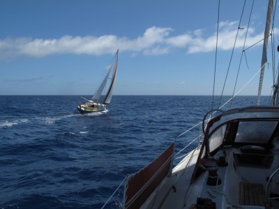 We reduced sail and let Mahala catch up