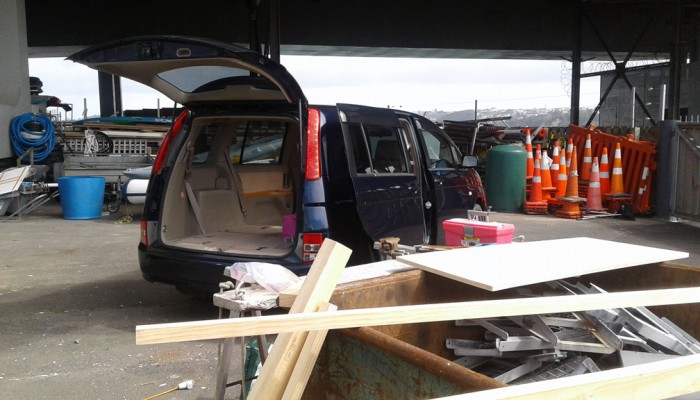 Transformation into camper van