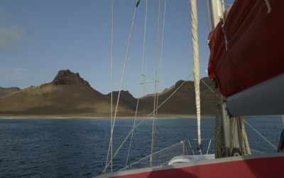 Approaching Santa Luzia island