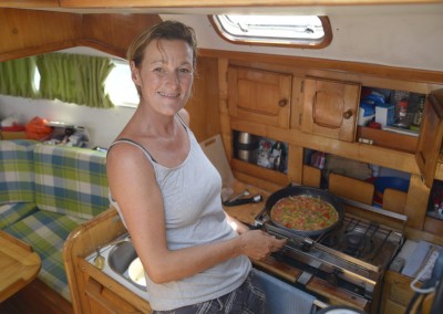 Danielle cooking up a storm