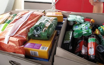We did a big shop and got the food delivered to the boat for free.