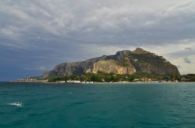 Ciao bella ! We will climb you ! Mondello, Sicily.  