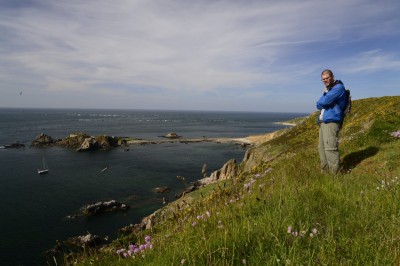 Dans l'arrière plan, les courants sauvages du Swing (N de Alderney)