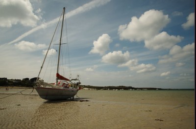 Beached in the quiet town of Portsall, France.