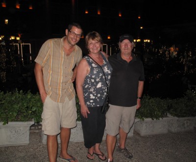 After rescuing our dinghy Charlie and Karen invited us out for dinner...how does that make sense?