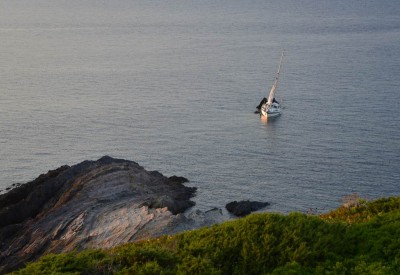 beached