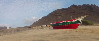 Fishermen's camp on Santa Luzia island