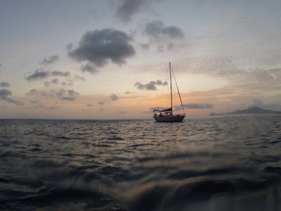 Sunset on Santa Luzia island